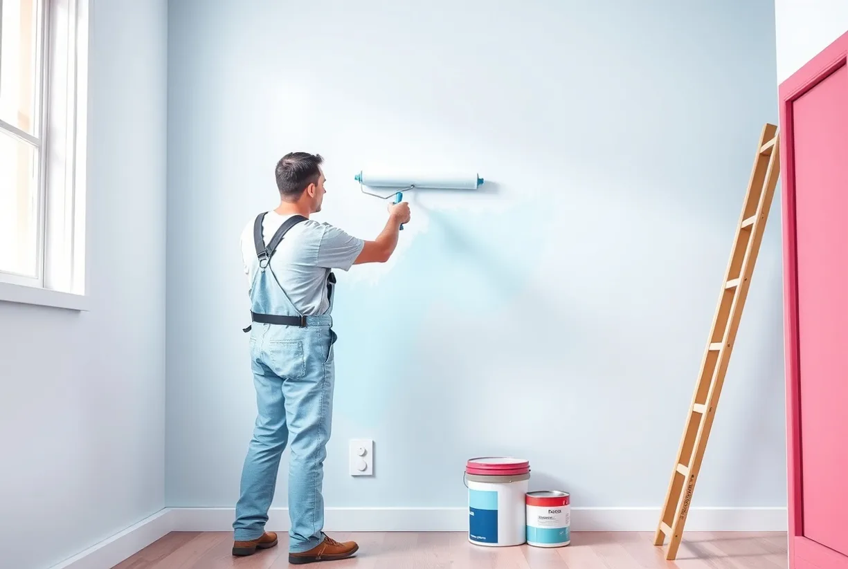 Peintre Sallanches 74700 en intervention sur un chantier